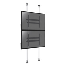 Floor-to-ceiling support for 2 TV screens 50"- 100", Height 300cm max