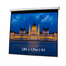 Electric projection screen 1.80 x 1.35m 4:3