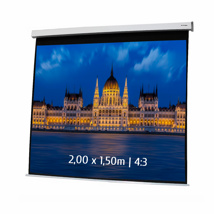 Electric projection screen 2.00 x 1.50m 4:3