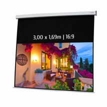 Electric projection screen 3.00 x 1.69m 16:9