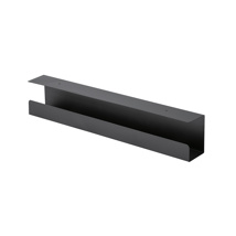 Goulotte passe-câbles horizontale de bureau 60 cm Noir
