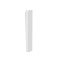 Goulotte passe-câbles verticale de bureau 35 cm Blanc