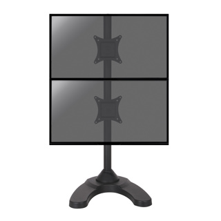 Desktop stand for 2 PC monitors 13''-27''