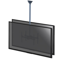 Support plafond 2 écrans TV 37''-70'' Hauteur  106-156cm