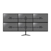 Desktop stand for 6 PC monitors 17''-32''