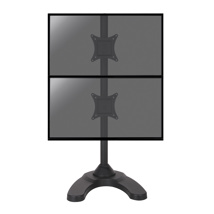 Desktop stand for 2 PC monitors 13''-27''