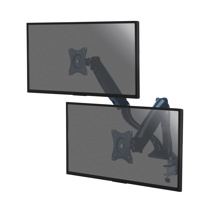 Full Motion desktop stand for 2 PC monitors 13''-27''