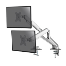 Full Motion desktop stand for 2 PC monitors 17''-32'' grey