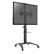 Mobile stand for Videoconference screens 37''-70'' Height 125-160cm Black