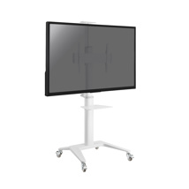 Mobile stand for Videoconference screens 37''-70'' Height 125-160cm White