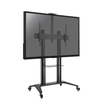 Mobile Videoconference Screen Stand 70''-120'', Height 125-160cm, black