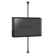 Support sol-plafond pour 2 écrans TV back to back 32'' - 75'' Vesa 600x400