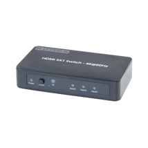 Switcher 3 entrées- 1 sortie HDMI2.0 HDCP2.2 4K60HZ