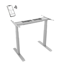 Motorised standing desk frame, Grey - Connected