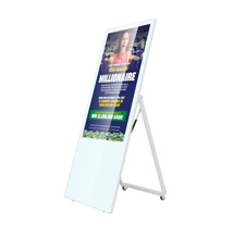 Portable digital signage kiosk 43'' FULL HD 500 cd 24h/7d Indoor White