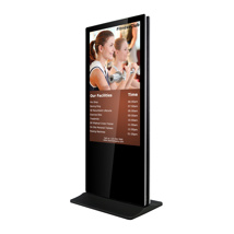 Tótem de vídeo touch screen 55'', FULL HD, 500 cd, 24h/7d, Interior, Doble cara