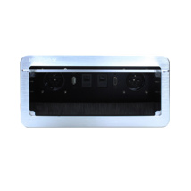 Cajas de conexión de mesa con tapa 2xRJ45, USB, HDMI, 2x toma de 220v