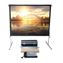 Folding frame projection screens, Rear projection - Evasion