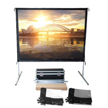 Folding frame projection screens, Front + Rear projection - Evasion