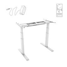 Strutture motorizzate per scrivania Sit-stand - Altezza 62 - 128 cm - Collegate