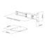 Screw-on floor plate for TV stand series 031