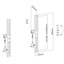 Set of 2 Vesa tiltable bars for TV stand range 031 - 400mm