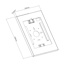 Custodia universale per tablet per Apple e Samsung 9.7''-11'', Bianco
