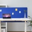 Panneau acoustique séparateur de bureau 120x60cm Bleu