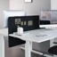 Desk Divider Screen, 150 x 60 cm, Black